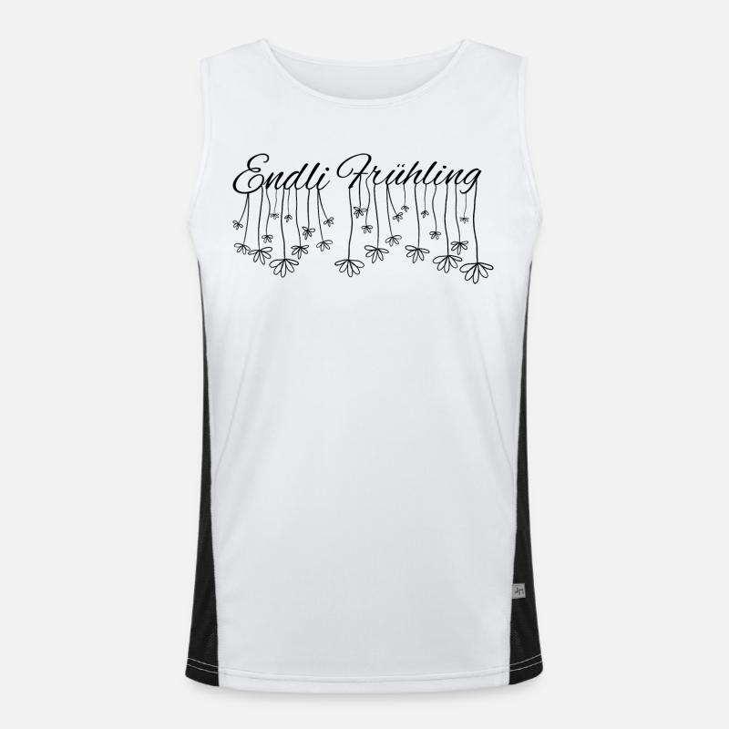endli spring - finally spring, beginning of spring Men's Functional Contrast Tank Top 