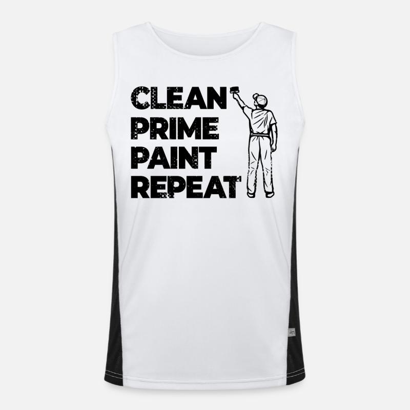 Flux de travail Painter Débardeur respirant contrasté Homme 