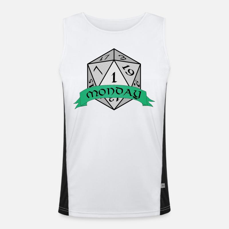 Monday Dice Emblem Men's Functional Contrast Tank Top 