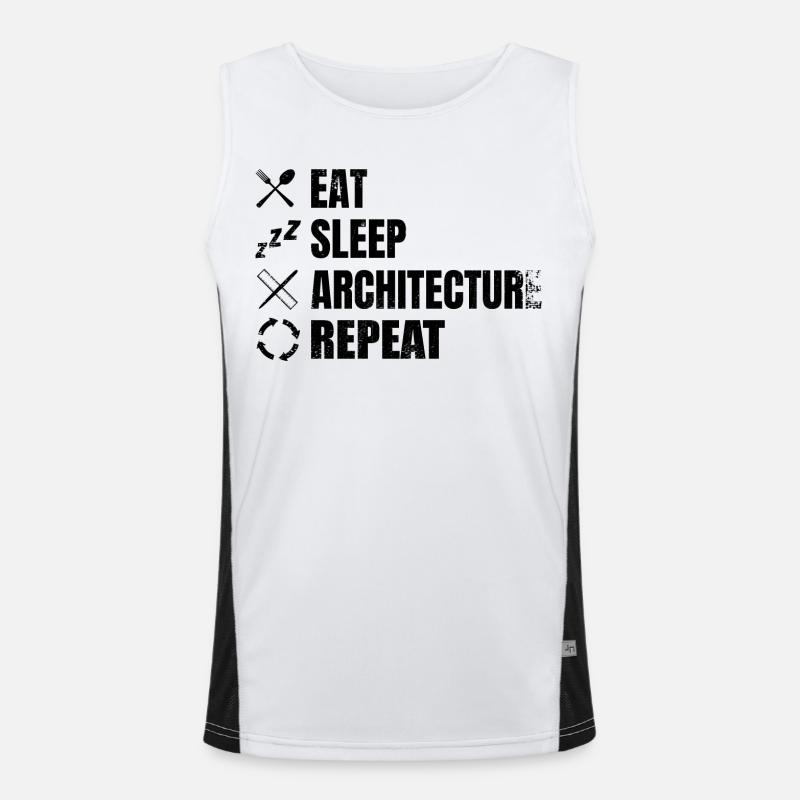 Architecture Schedule Men's Functional Contrast Tank Top 