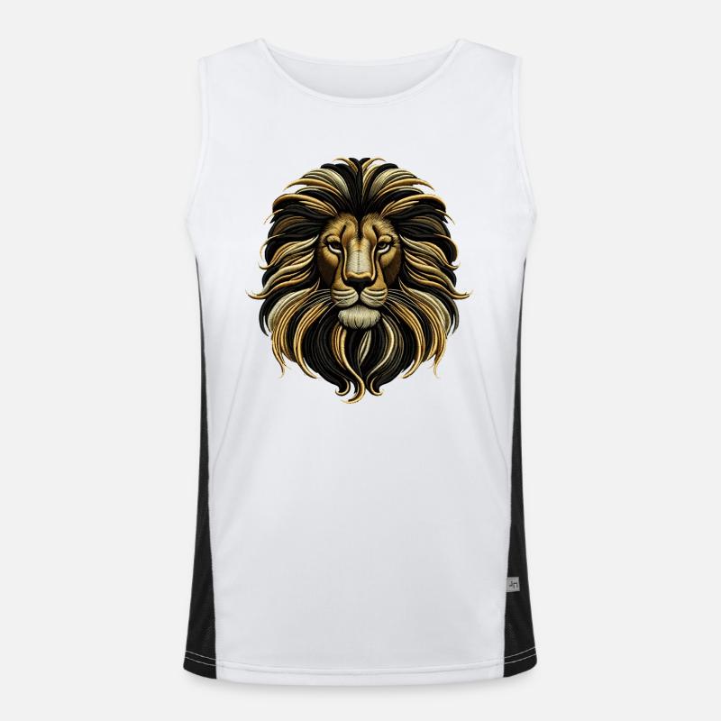 Emblème Élégance Entrelacée Débardeur respirant contrasté Homme 