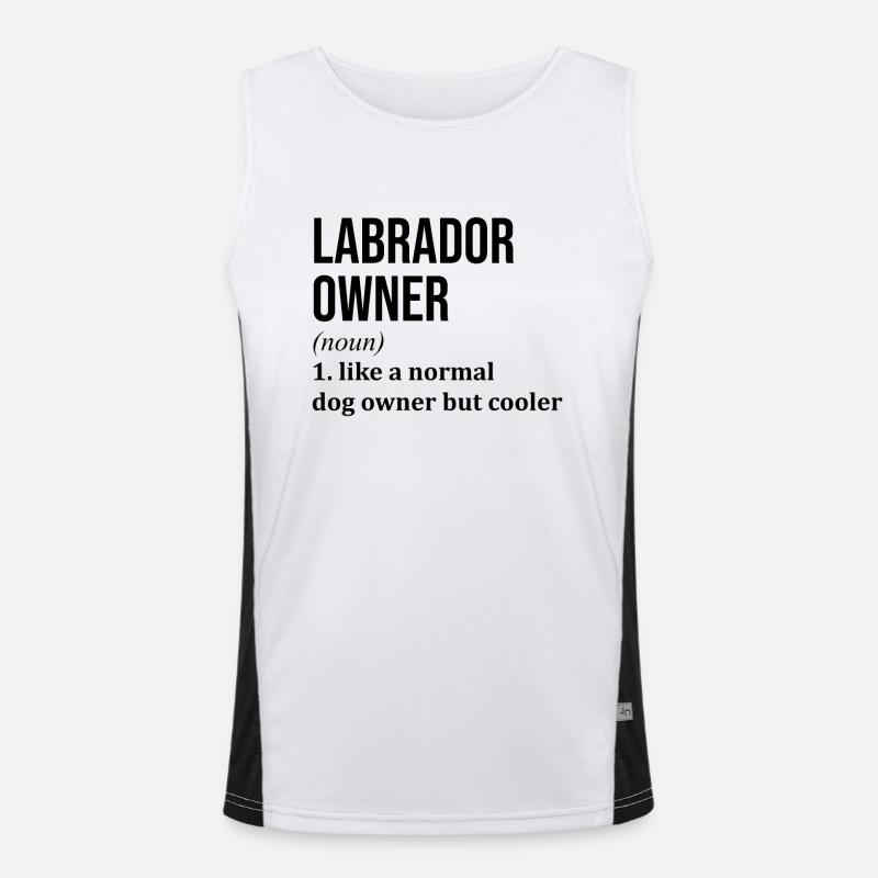Labrador Funktionelles Kontrast-Tank Top für Männer 