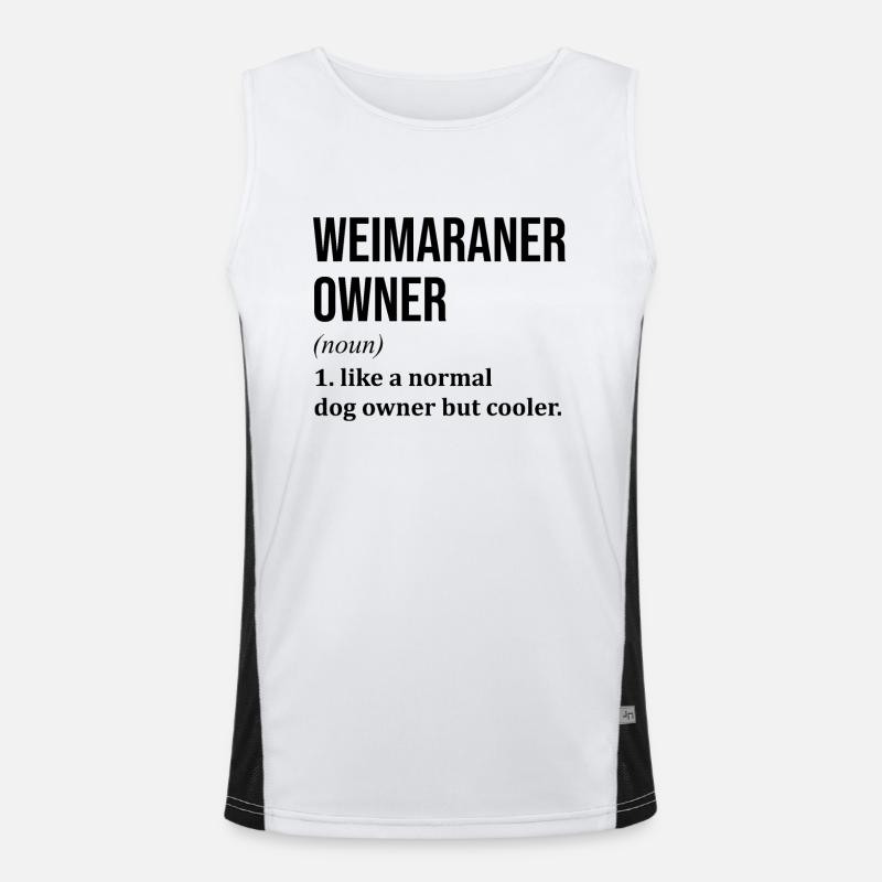 Weimaraner Funktionelles Kontrast-Tank Top für Männer 