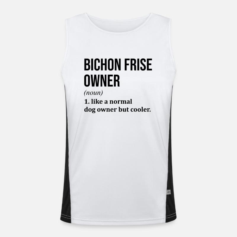Bichon frisé Débardeur respirant contrasté Homme 