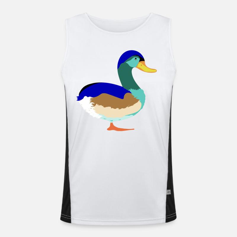 Joli Canard colvert coloré Débardeur respirant contrasté Homme 