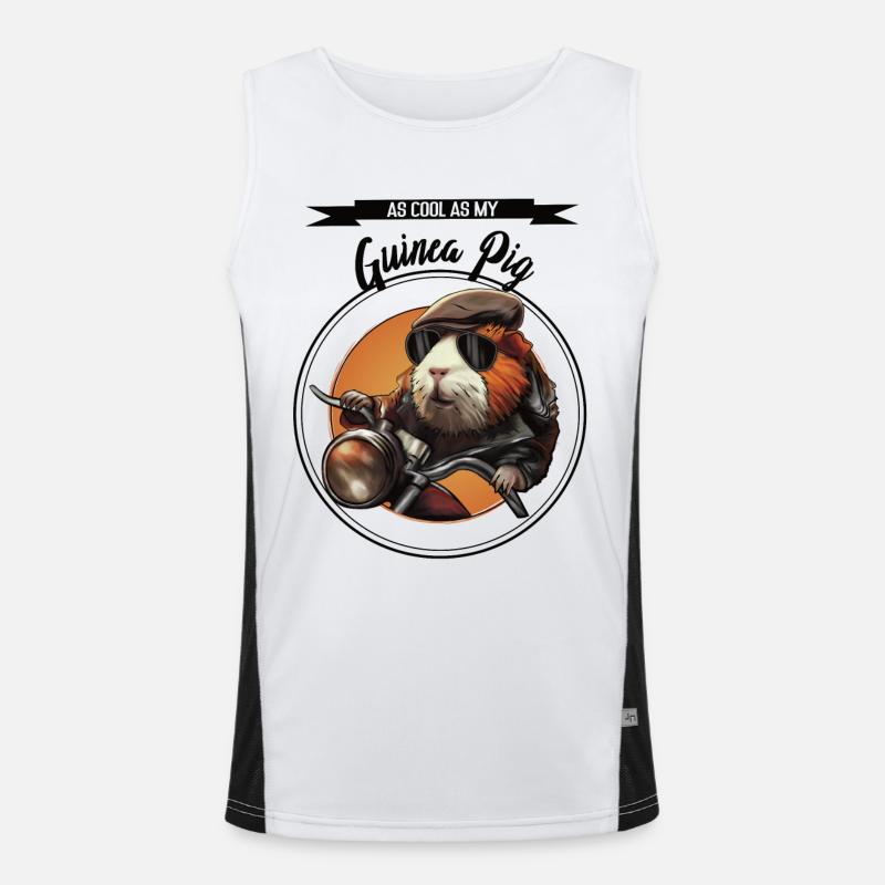 Cobaye cool – design statement Débardeur respirant contrasté Homme 