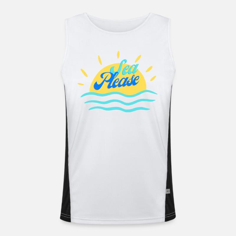 Meer bitte Funktionelles Kontrast-Tank Top für Männer 