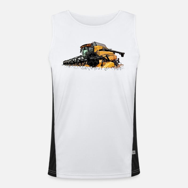 Moissonneuse-batteuse Holland CR Débardeur respirant contrasté Homme 