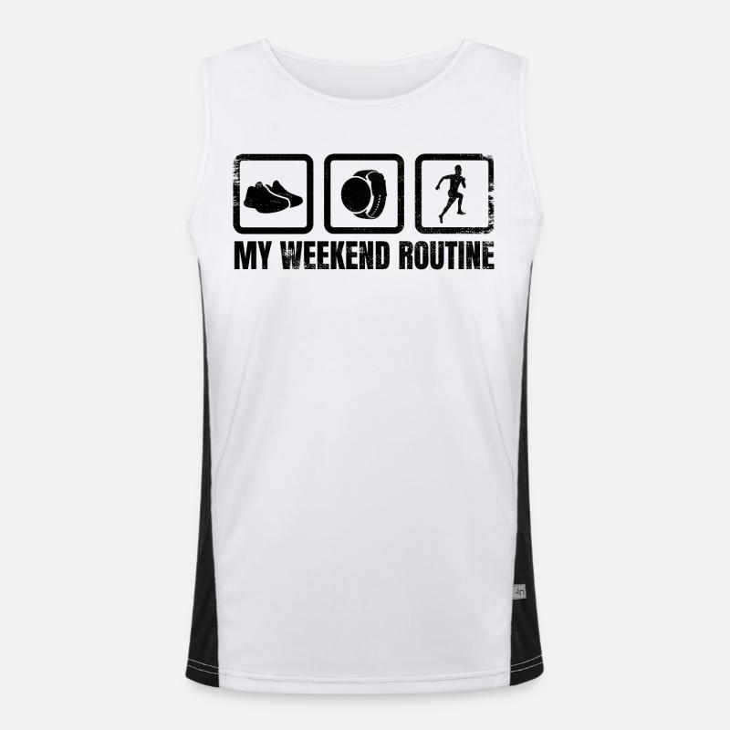 Ma routine du week-end Débardeur respirant contrasté Homme 