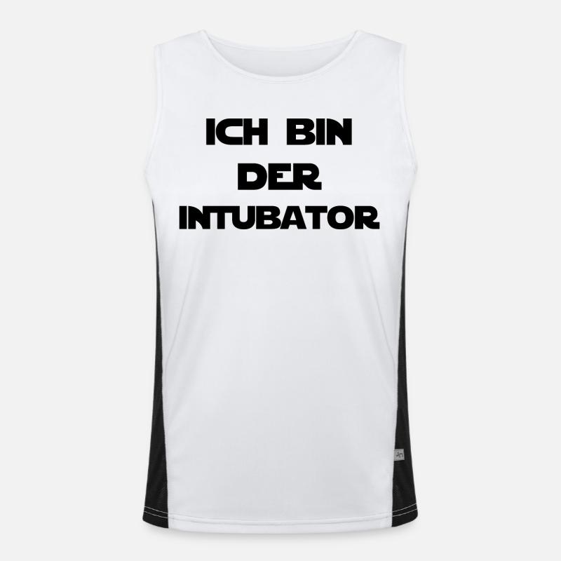 Ich bin der Intubator Funktionelles Kontrast-Tank Top für Männer 