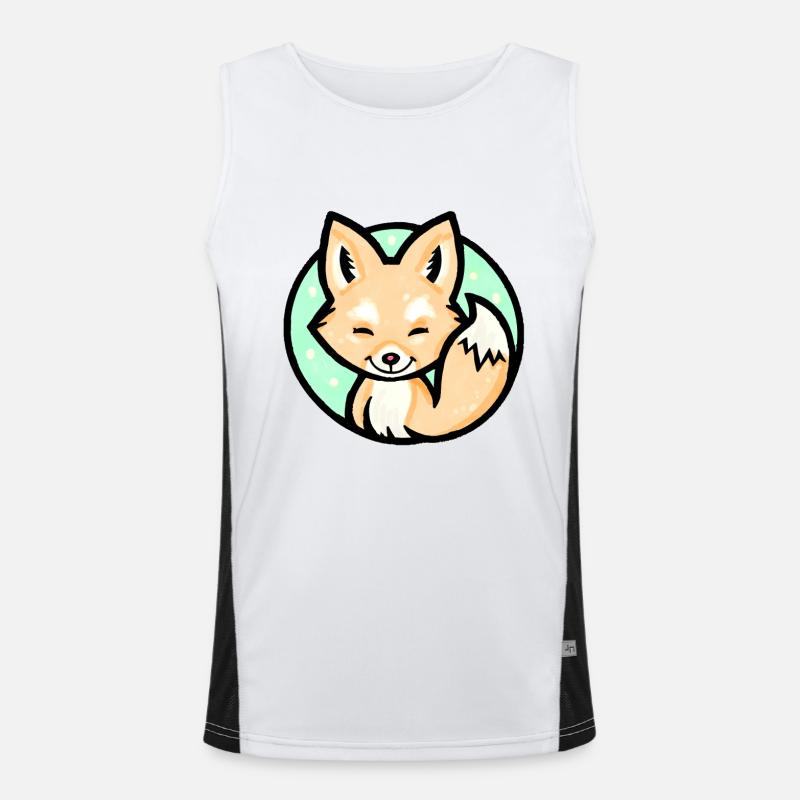 Little Fox (Colorful) Men's Functional Contrast Tank Top 