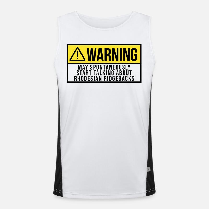 Rhodesian Ridgeback Men's Functional Contrast Tank Top 