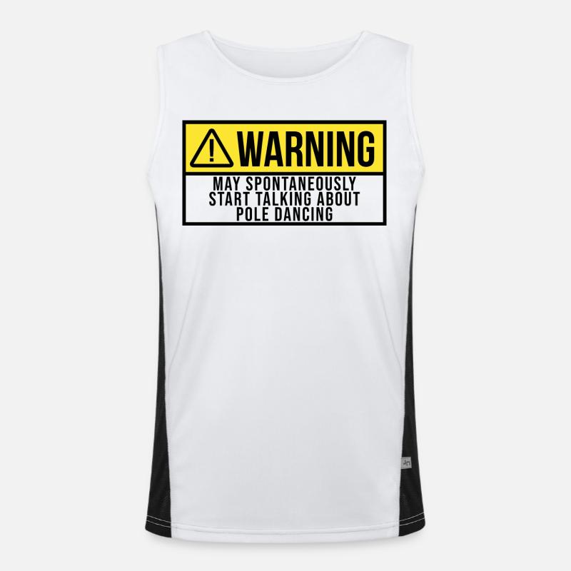 Pole-Dancer Funktionelles Kontrast-Tank Top für Männer 