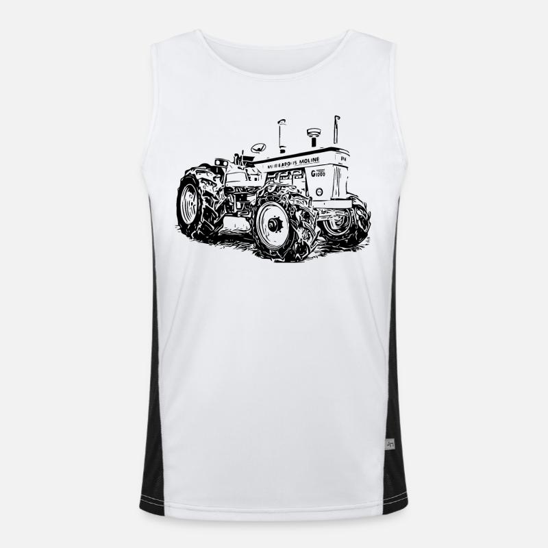 Minneapolis Traktor G 1000 Funktionelles Kontrast-Tank Top für Männer 