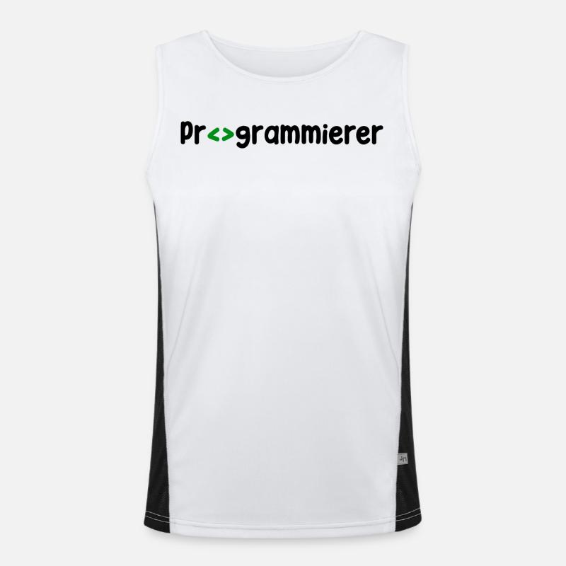 Programmeur, Développeur, Développeur Web, Scripting Débardeur respirant contrasté Homme 