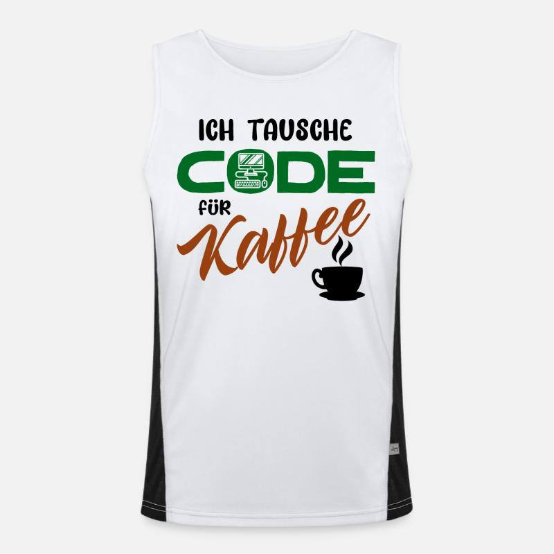 Programmer Software Developer Code Men's Functional Contrast Tank Top 