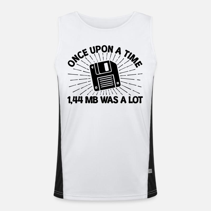 Programmierer Debug Skripting Developer Statement - Funktionelles Kontrast-Tank Top für Männer  - Weiß/Schwarz