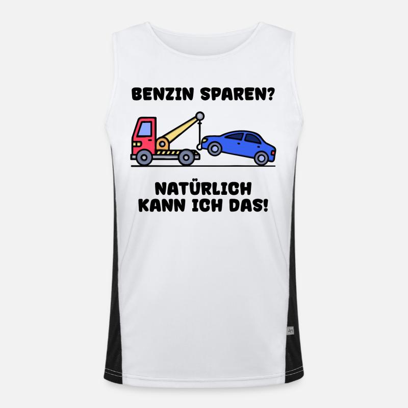 Auto Statement Refueling Energy Storage Energy Men's Functional Contrast Tank Top 