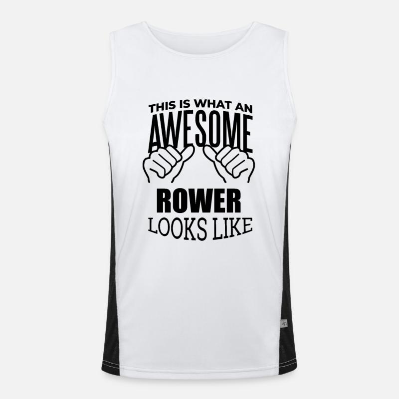 Ruderer Funktionelles Kontrast-Tank Top für Männer 