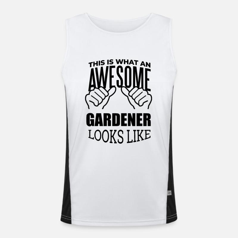 Gärtner Funktionelles Kontrast-Tank Top für Männer 