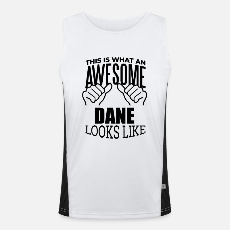 Dänemark Funktionelles Kontrast-Tank Top für Männer 