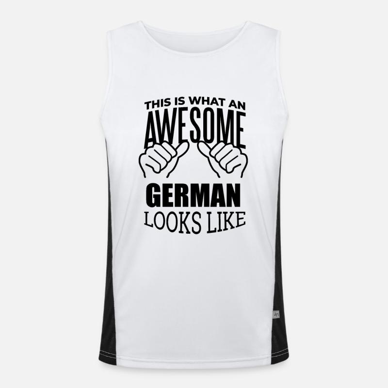 Deutschland Funktionelles Kontrast-Tank Top für Männer 