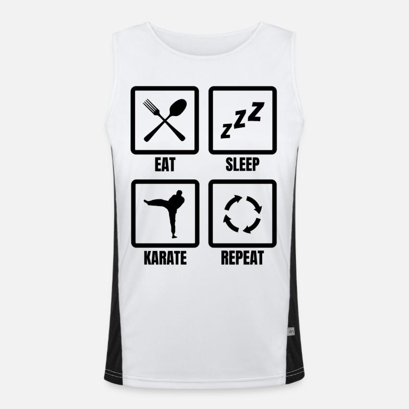 Karate Routine Men's Functional Contrast Tank Top 