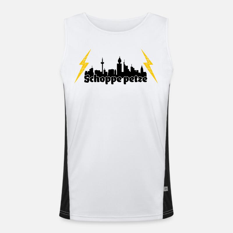 Schoppe petze ffm skyline Funktionelles Kontrast-Tank Top für Männer 