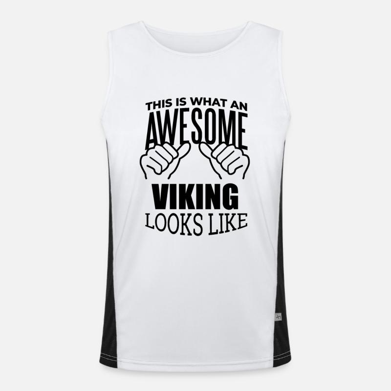 Wikinger Funktionelles Kontrast-Tank Top für Männer 