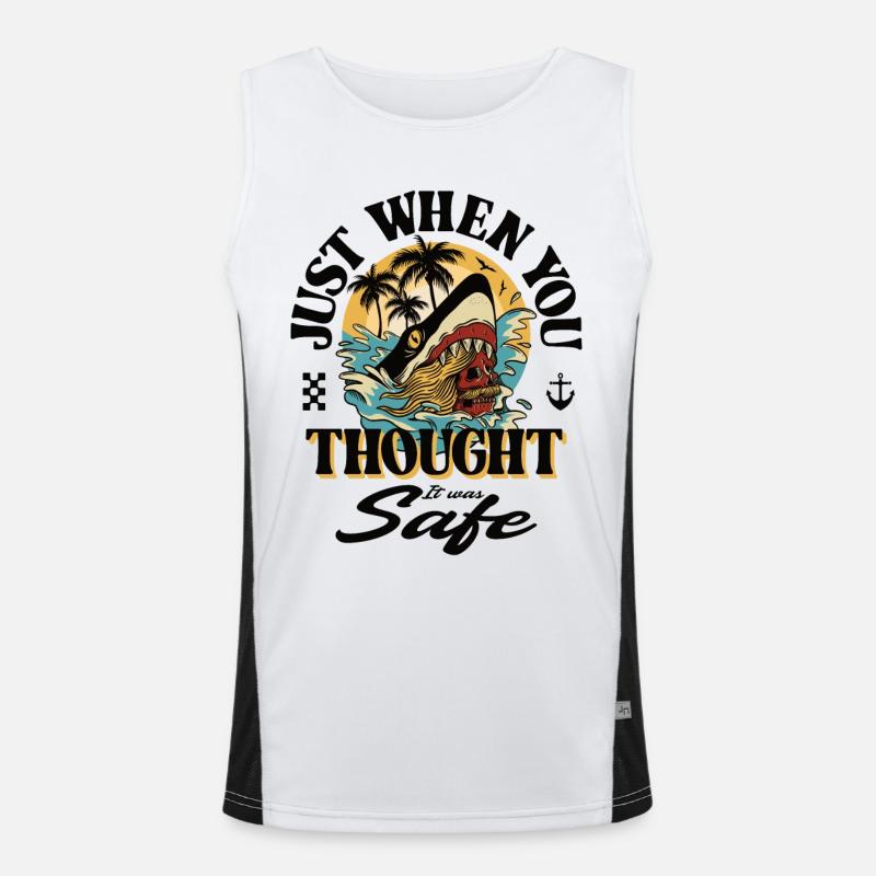 Just when you thought it was save ... Funktionelles Kontrast-Tank Top für Männer 