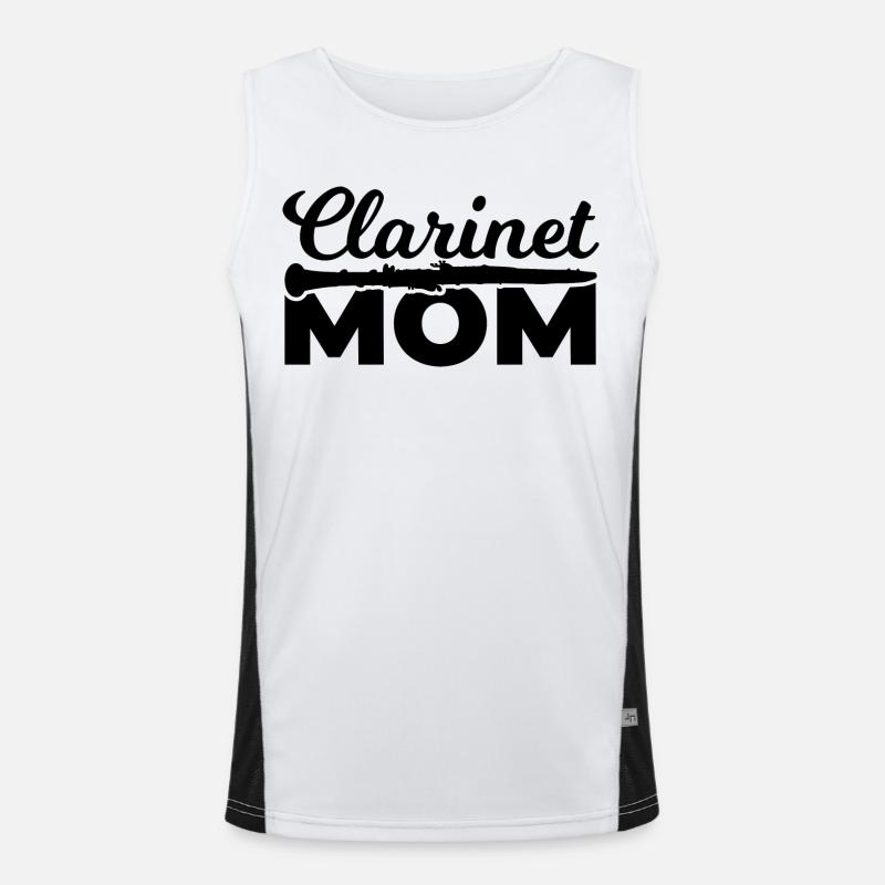 Clarinet player Mother Men's Functional Contrast Tank Top 