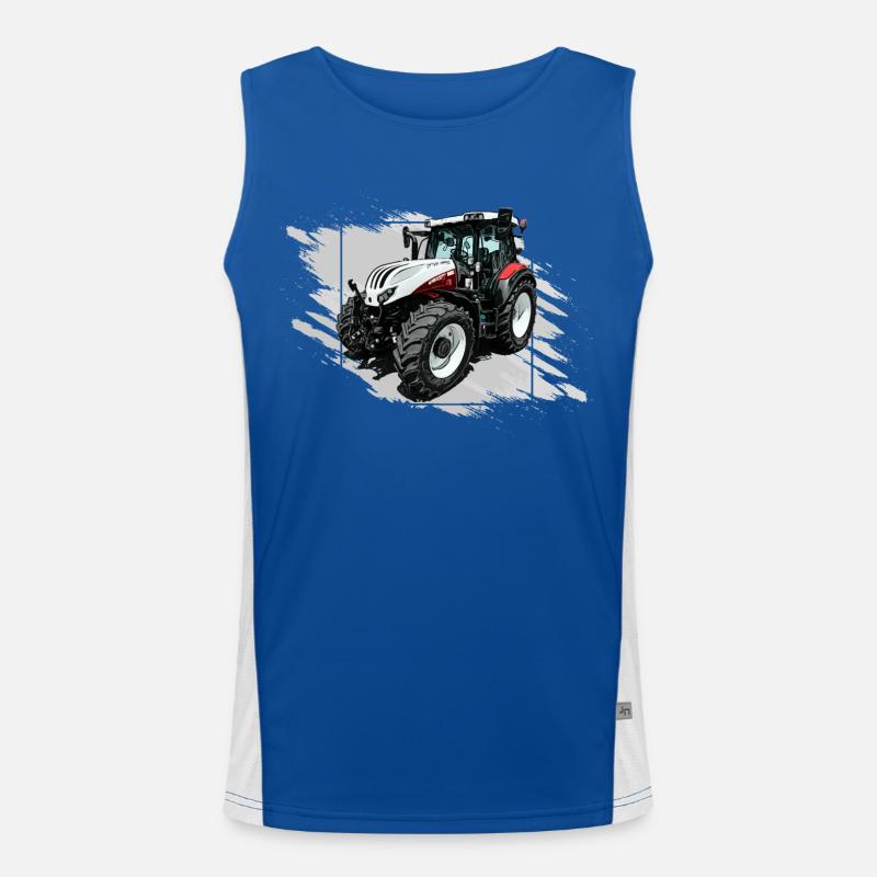 Steyr Traktor Funktionelles Kontrast-Tank Top für Männer 