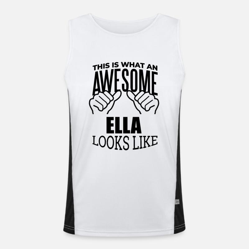 Ella Funktionelles Kontrast-Tank Top für Männer 