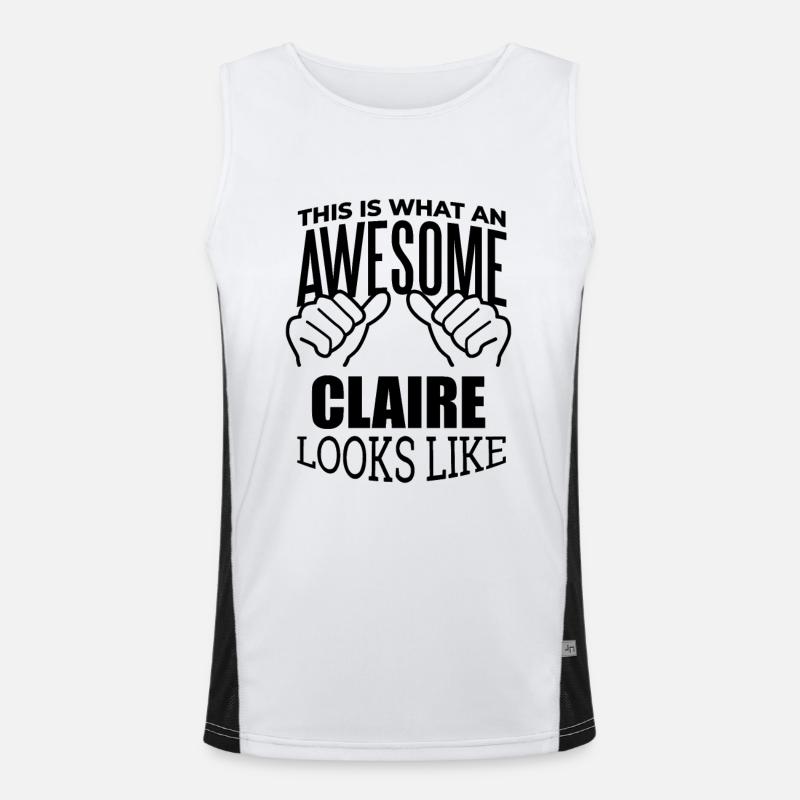 Claire Men's Functional Contrast Tank Top 