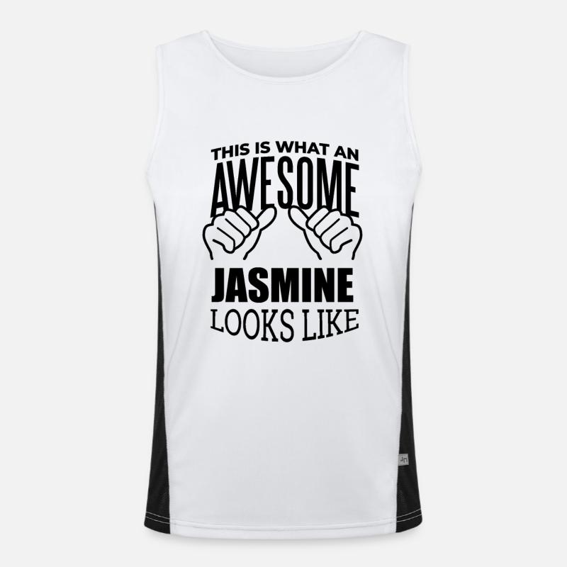 Jasmin Funktionelles Kontrast-Tank Top für Männer 