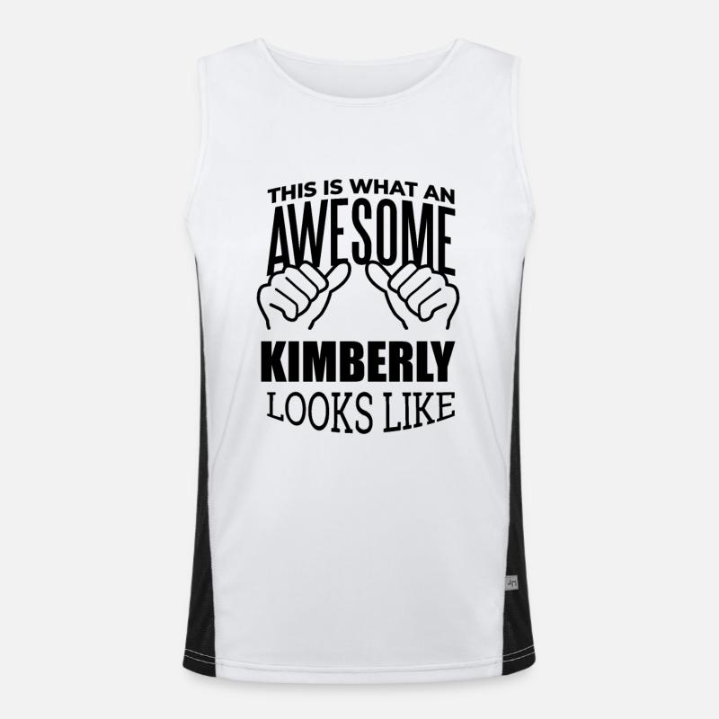 Kimberly Funktionelles Kontrast-Tank Top für Männer 
