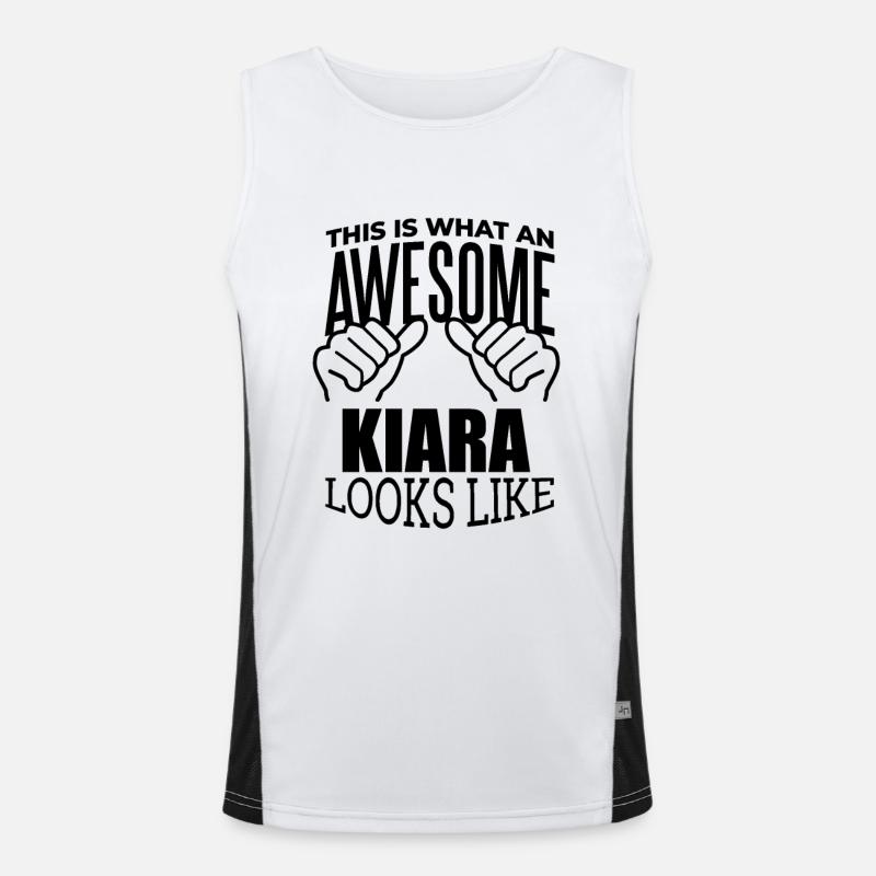 Kiara Funktionelles Kontrast-Tank Top für Männer 