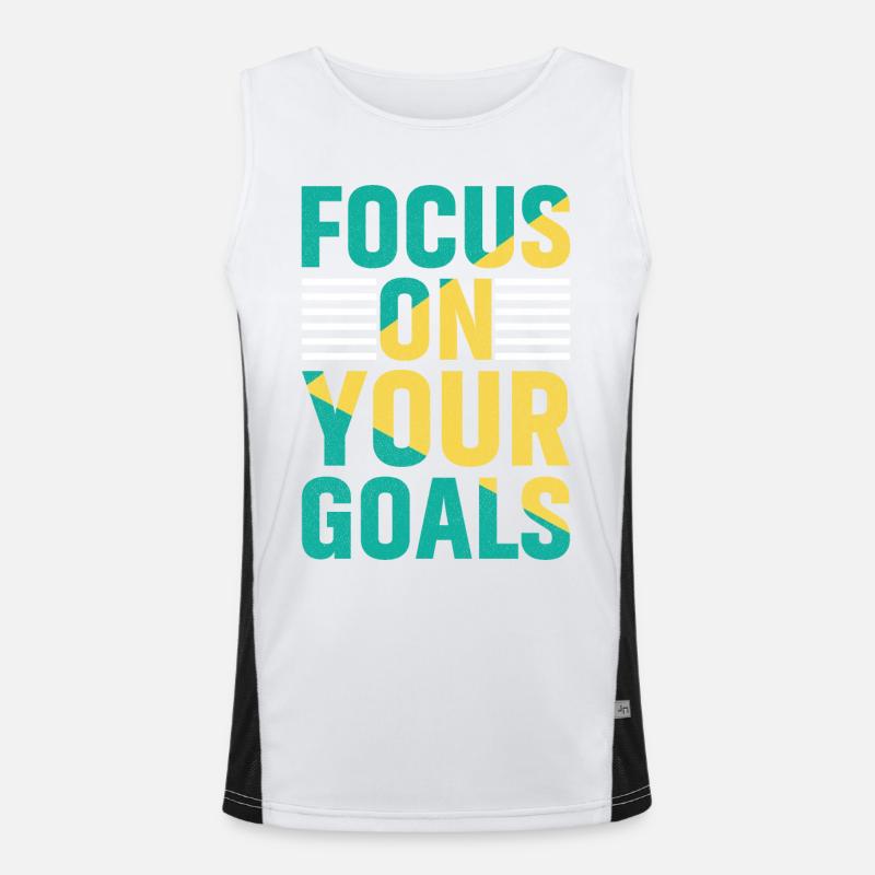 concentrez-vous sur vos objectifs Chemise Débardeur respirant contrasté Homme 