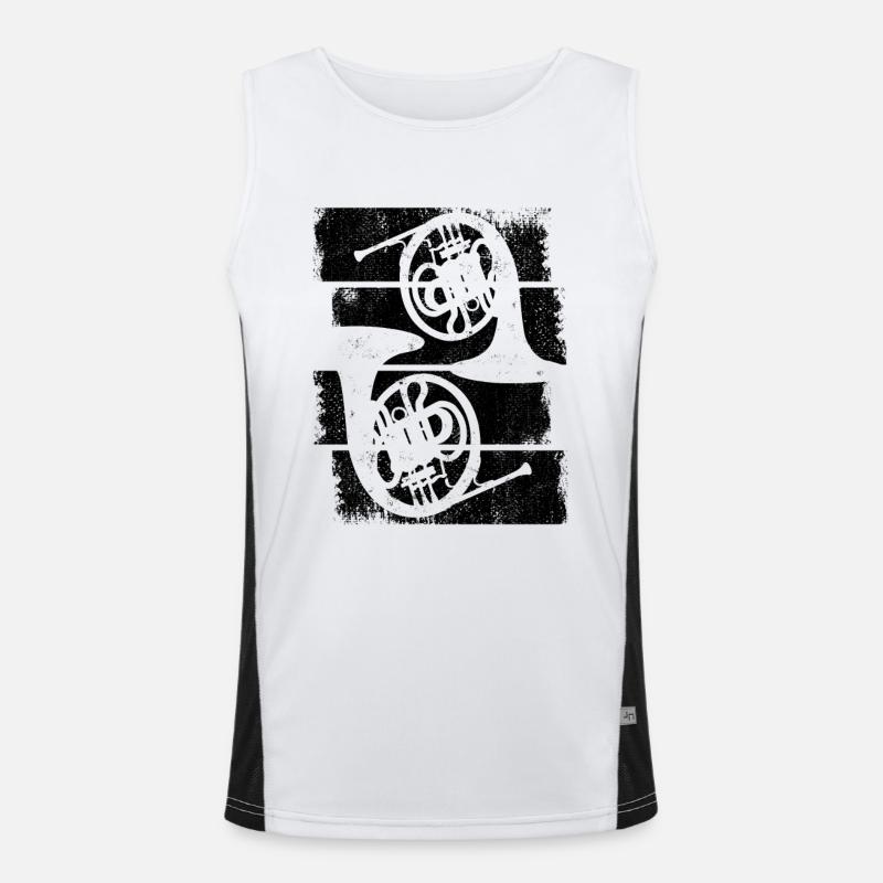 Waldhörner Funktionelles Kontrast-Tank Top für Männer 
