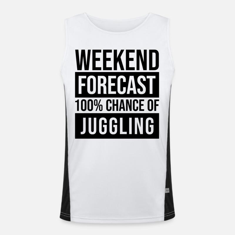 Jongleur Funktionelles Kontrast-Tank Top für Männer 