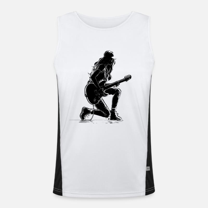 Guitarist Men's Functional Contrast Tank Top 