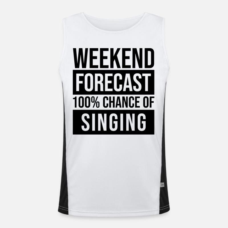 Singing Men's Functional Contrast Tank Top 