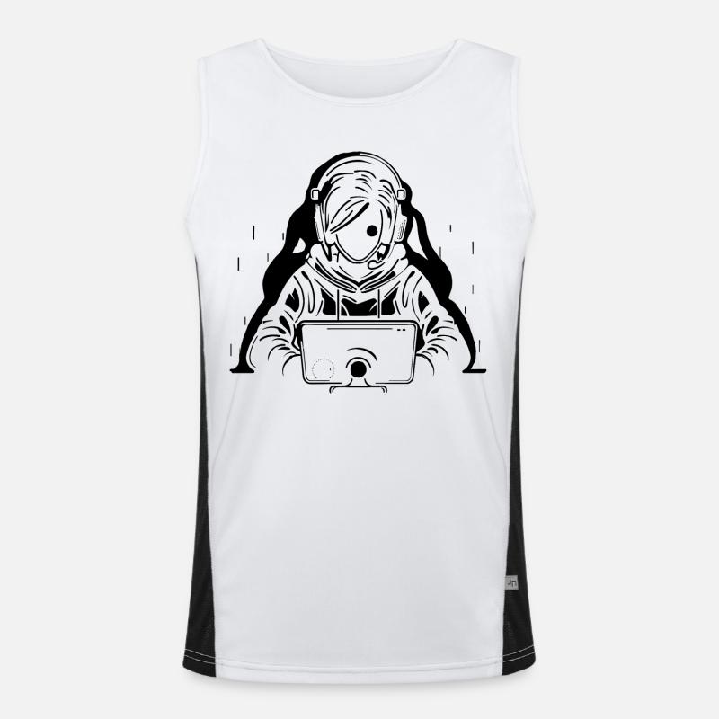 Gamer Funktionelles Kontrast-Tank Top für Männer 