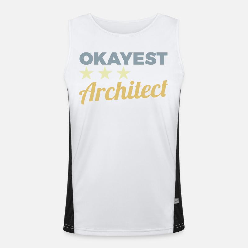 Architecte le plus correct Débardeur respirant contrasté Homme 