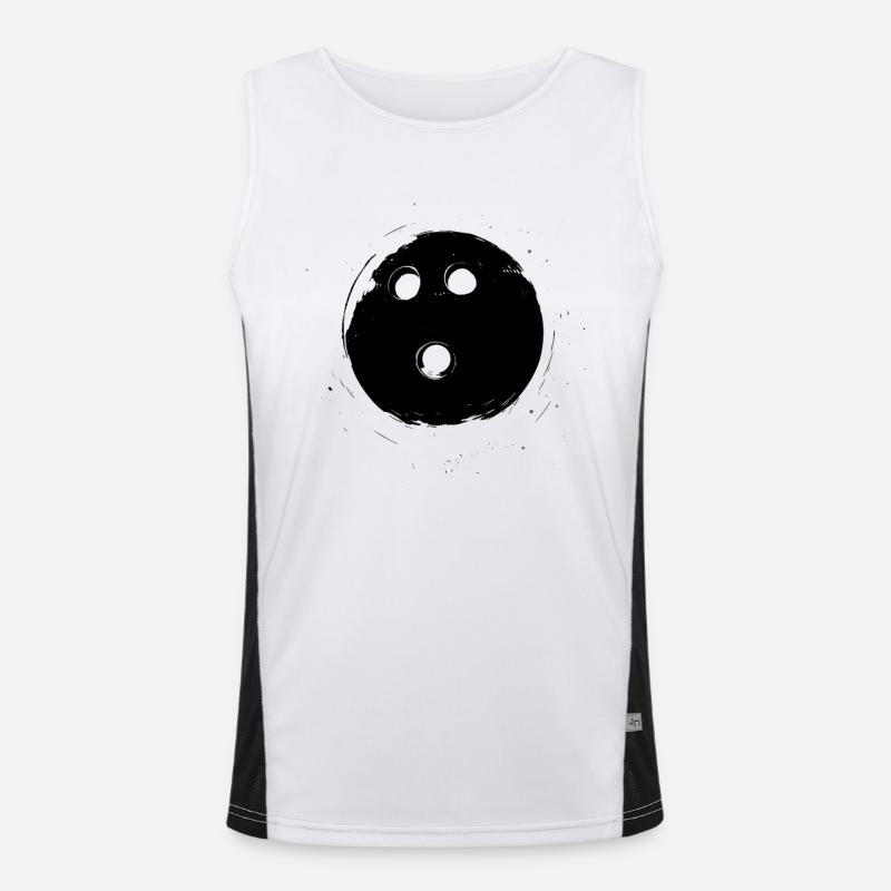 Bowlingkugel Funktionelles Kontrast-Tank Top für Männer 
