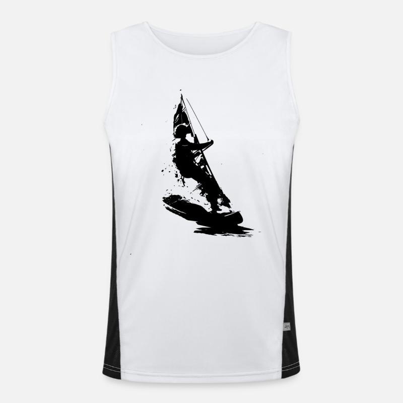 Windsurfen Funktionelles Kontrast-Tank Top für Männer 