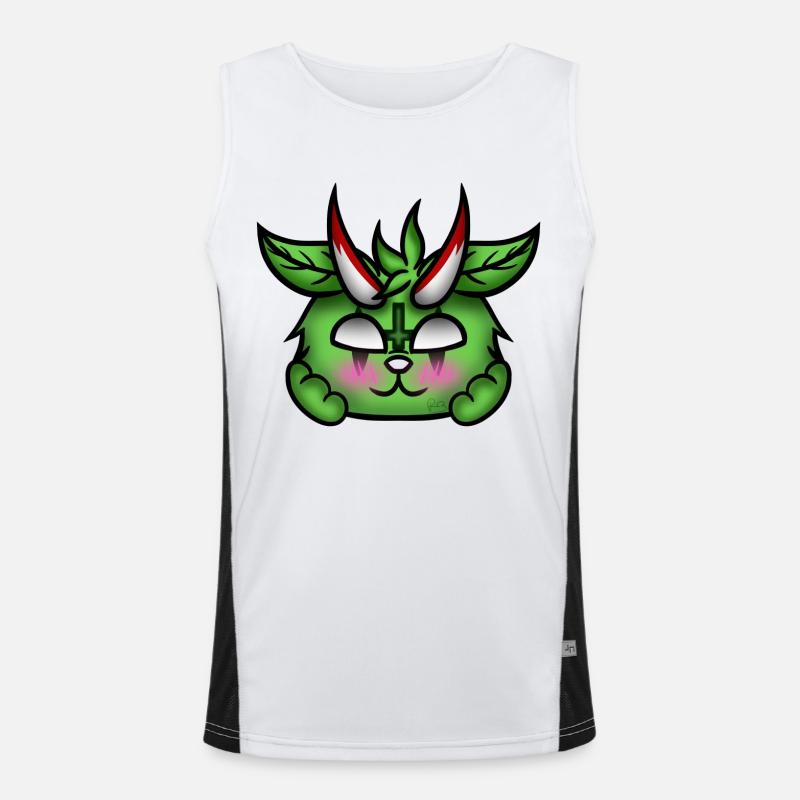 Errötender Dämon! Funktionelles Kontrast-Tank Top für Männer 