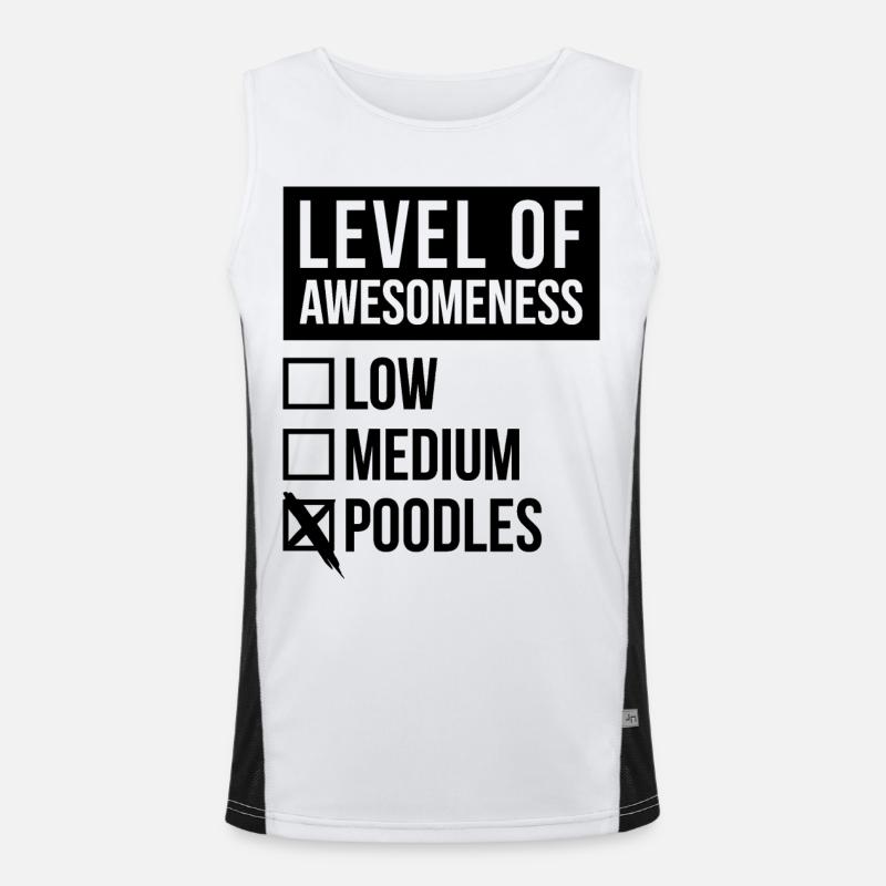 Pudel Funktionelles Kontrast-Tank Top für Männer 