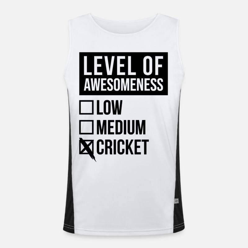 Kricket Funktionelles Kontrast-Tank Top für Männer 