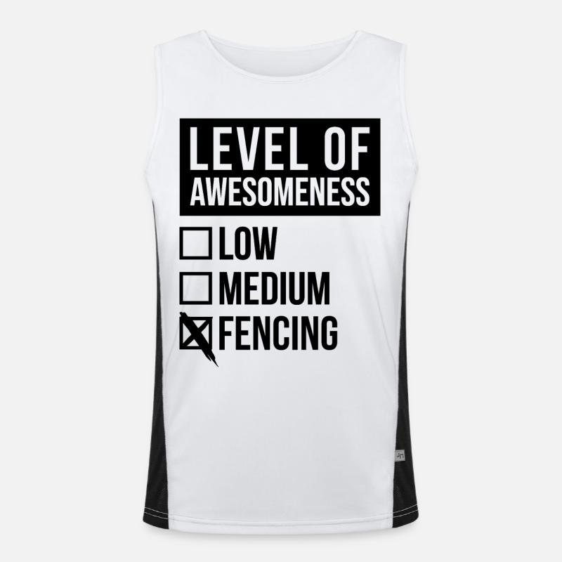 Fechten Funktionelles Kontrast-Tank Top für Männer 